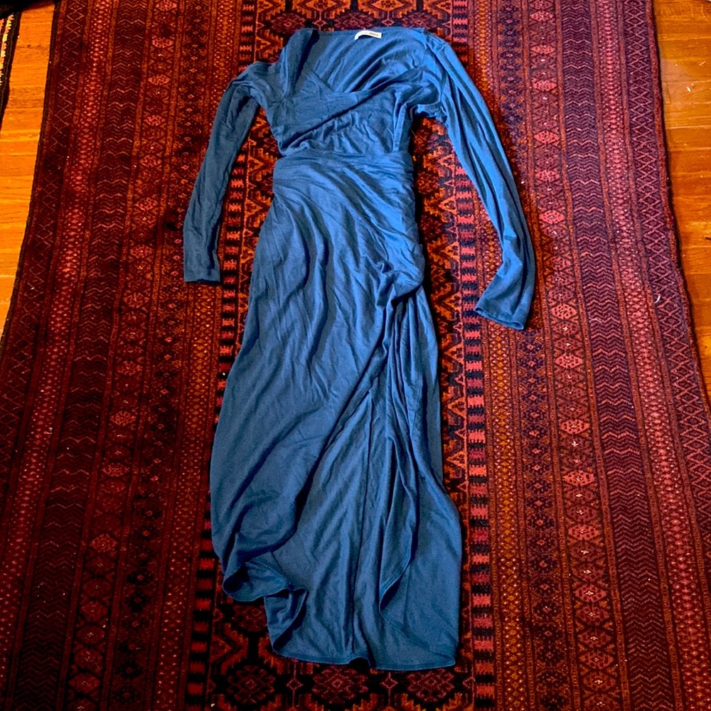 Long sleeved reformation wrap dress